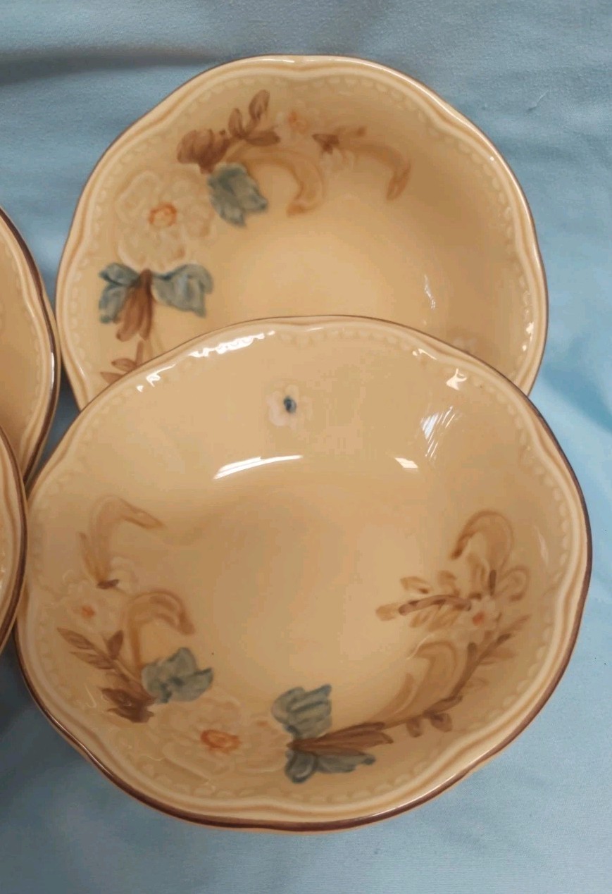 Vintage Fransican Earthenware/Ceramic Salad Bowls Set Of 5