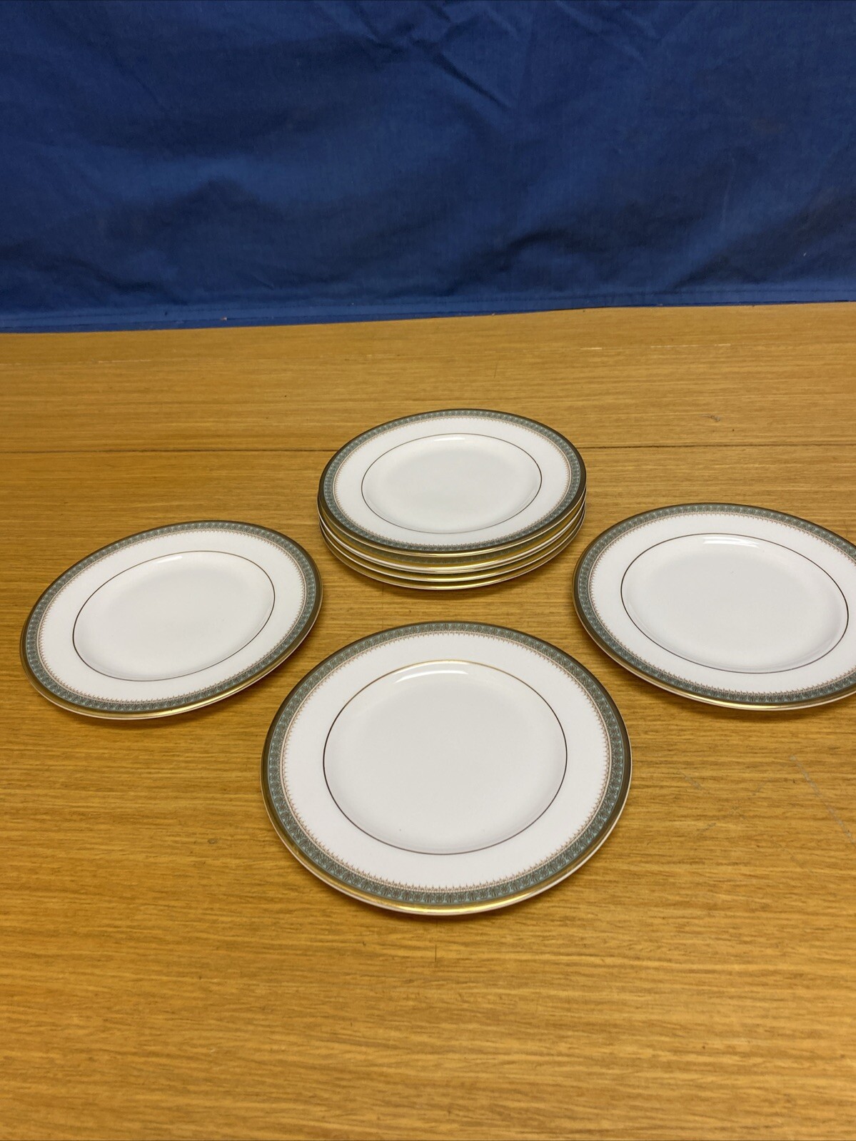 8 Royal Doulton England Clarendon 6 1/2” Bread Plates