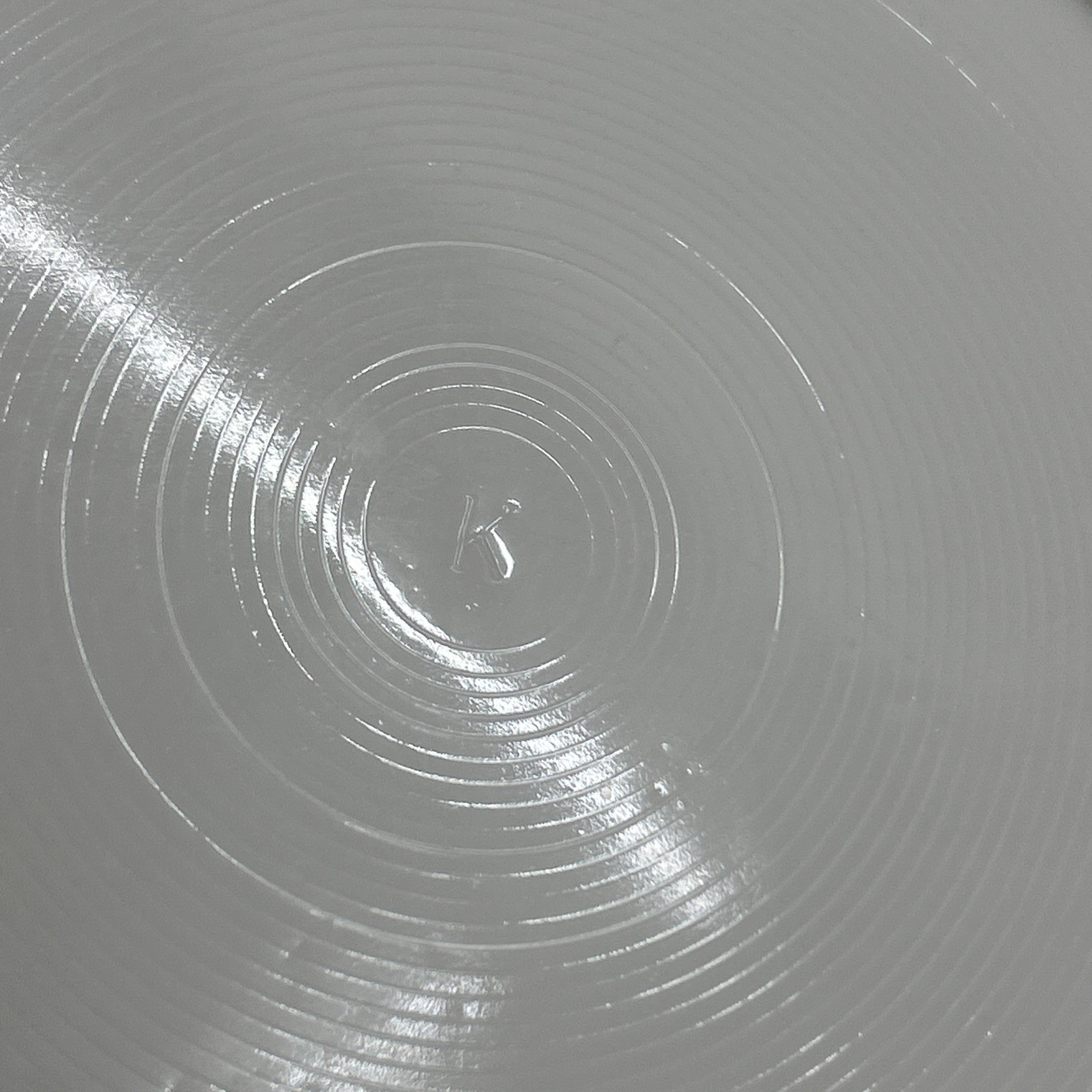 Kemple Milk Glass Plate “Shell & Club” Open Lace Border with Fruit Transfer VTG