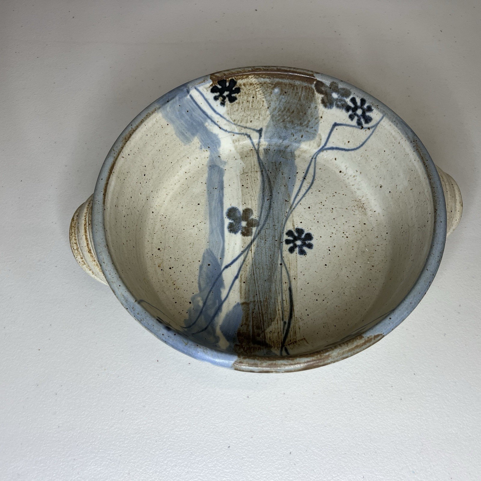 Rare Vintage 1988 Wishon Harrell Muncie Indiana Art Pottery Casserole Dish
