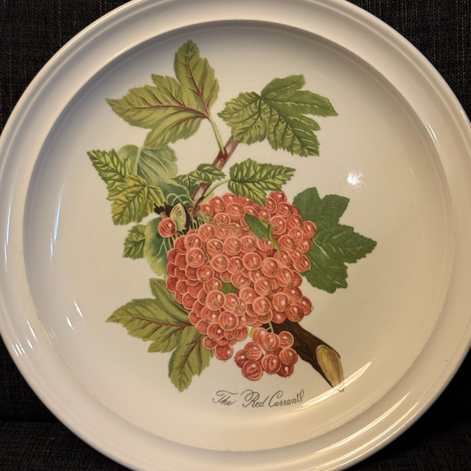 Portmeirion Pomona 2 Dinner Plates Currant & Peach 1 Salad Cherry No Border Engl