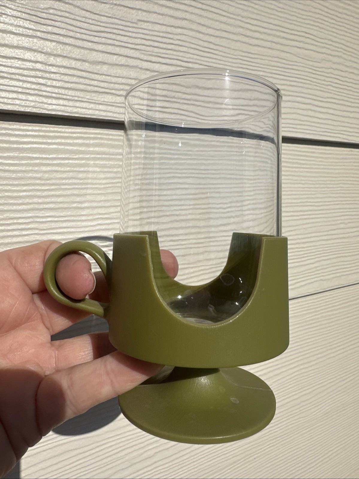 Vintage Corning Green Glas-Snap Mugs Cups Large 12oz Hot/Cold Set of 3