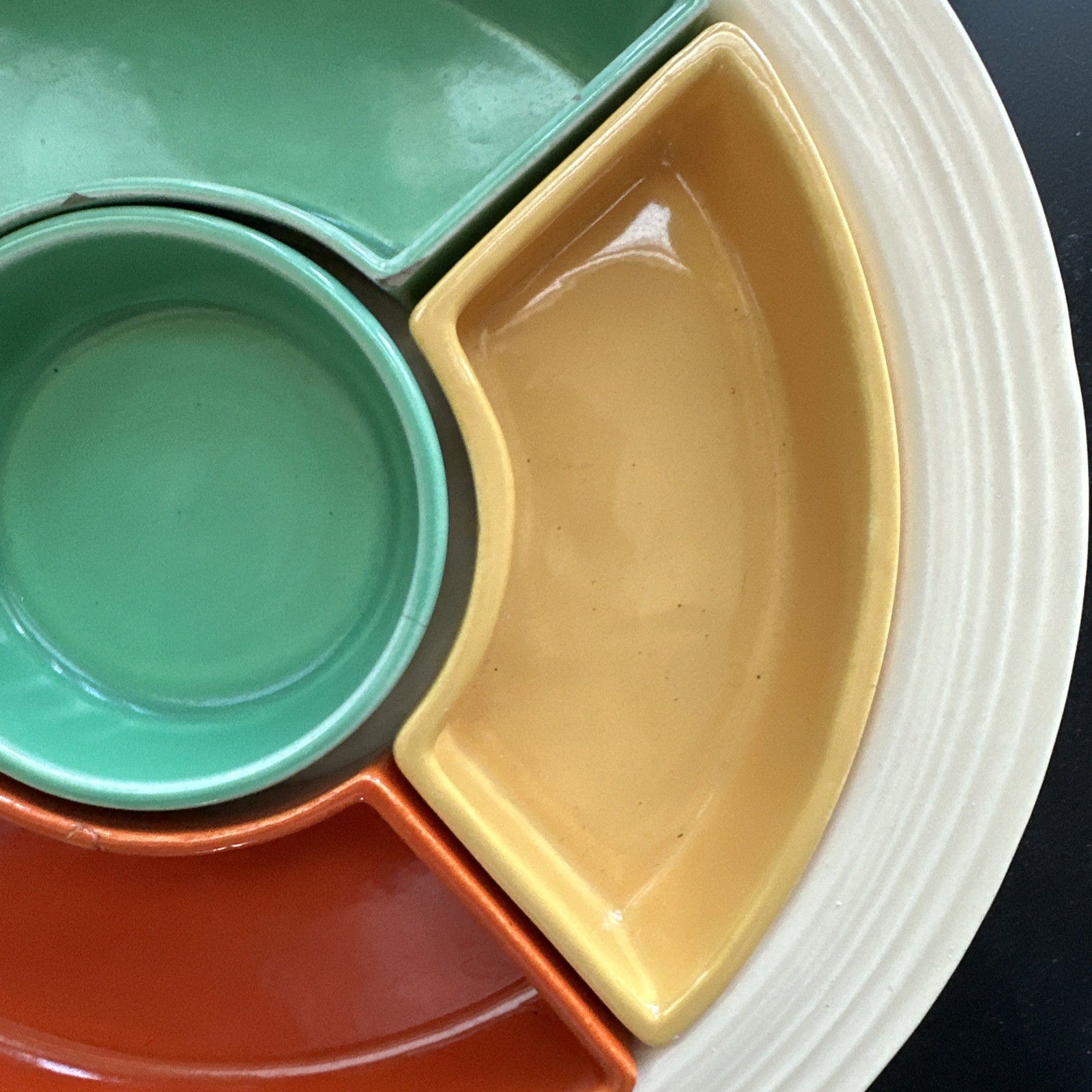 Vintage (1937-1943) Fiestaware Relish Tray 4 Colors