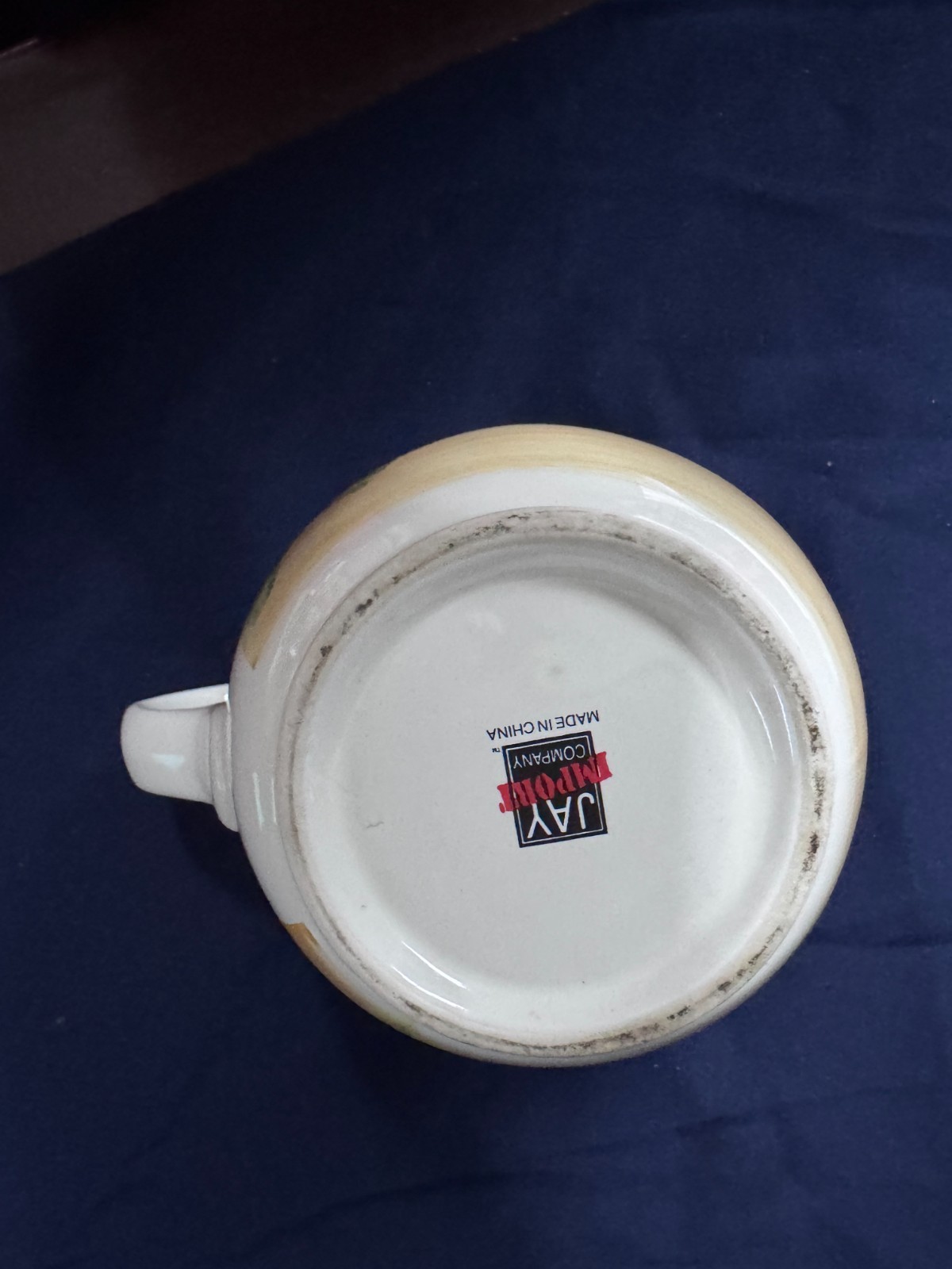 Vintage Jay Imports Pear and Plums Fruit Pitcher