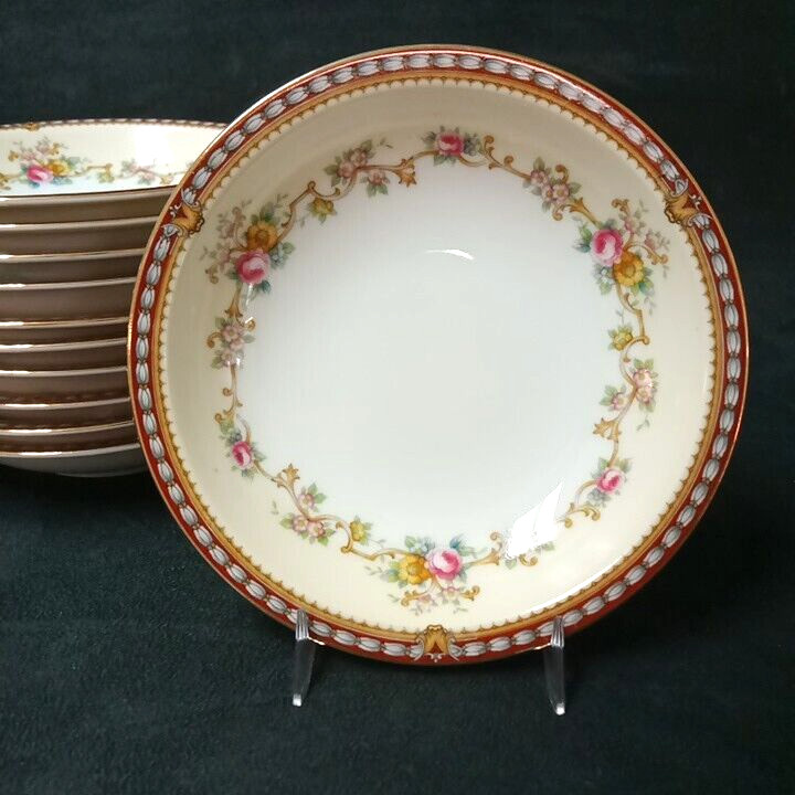 Meito AUGUSTA (FLORAL, ASAMA SHAPE) Fruit Sauce Bowl 5 1/2 Inches
