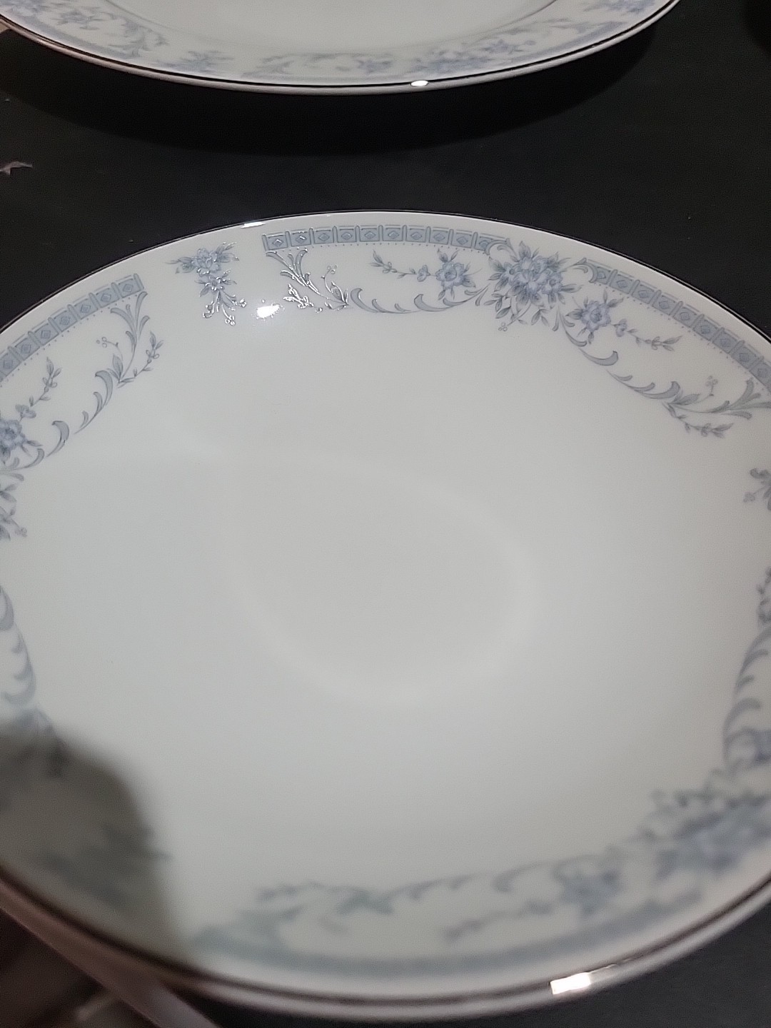 Sheffield Blue Whisper Porcelain China 5 1/2″ Cereal Berry Bowls Japan