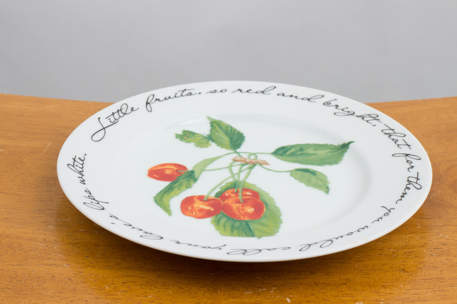 Williams Sonoma Orchard Suite Cherries Cherry Japan 7 7/8″ Accent Salad Plate