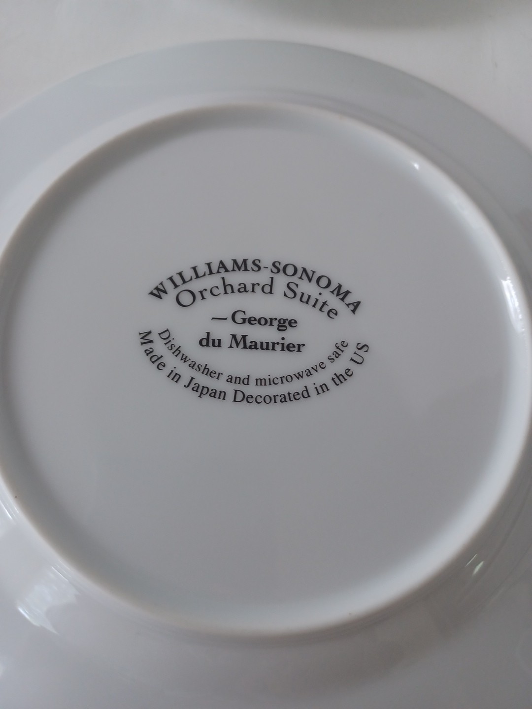 William Sonoma Orchard Suite Plates Set Of 4 Salad Dessert Bread Fruits Motif