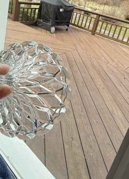 Hershey’s Kiss Clear Glass Trinket/Candy Dish with Lid