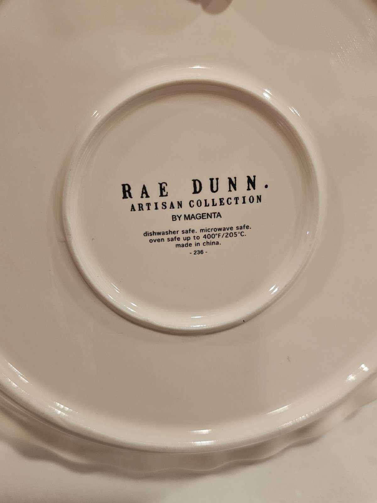 Rae Dunn Artisan Collection Oh Snap Pie Dish Magenta Watercolor Gingerbread Man