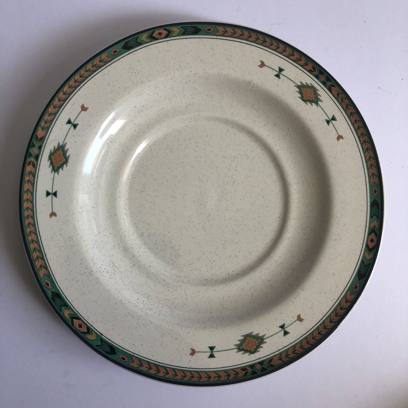 Studio Nova Adirondack Y2201 Coffee Cups 8 And Saucers 7 Round Aztec Speckled