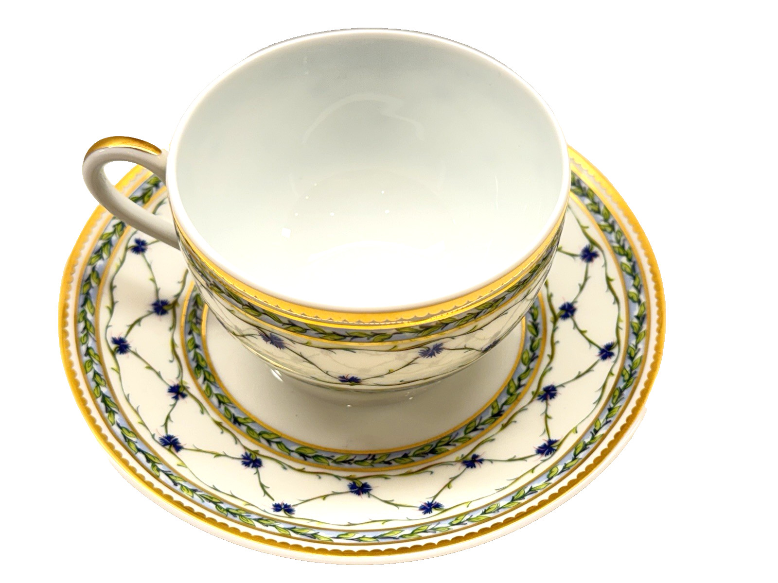 Raynaud Limoges “L’Allee Du Roy” Tea Cup & Saucer Set – Mint Condition – France