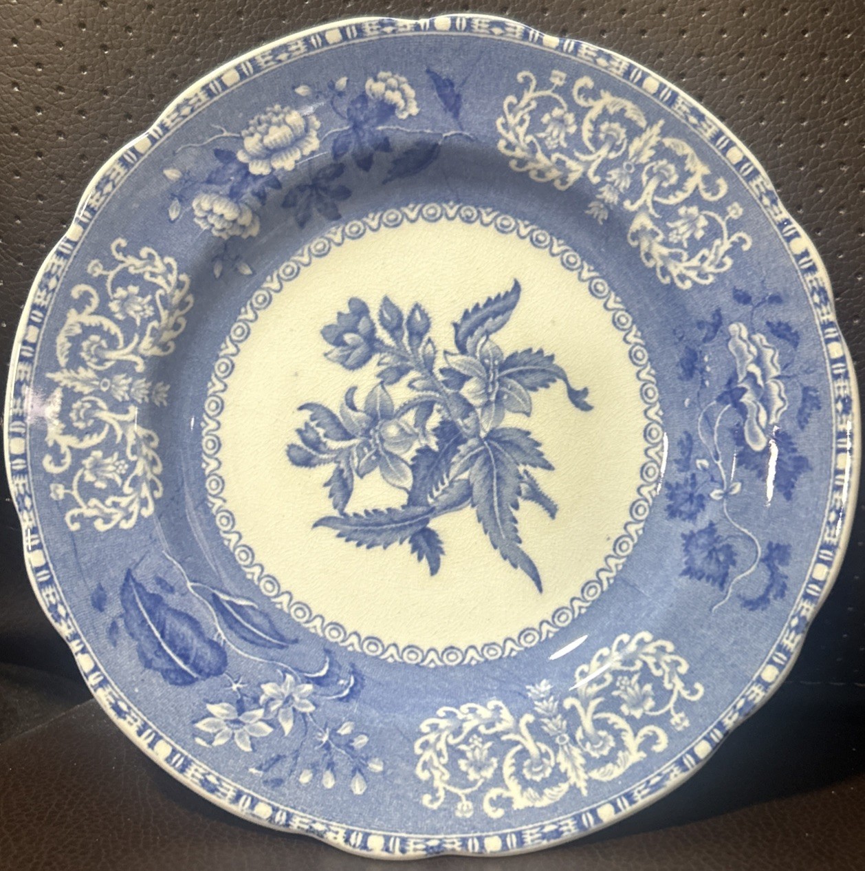 Vintage Copeland Spode Blue Camilla 6 1/4″ Bread and Butter Plates Set Of 6 +1
