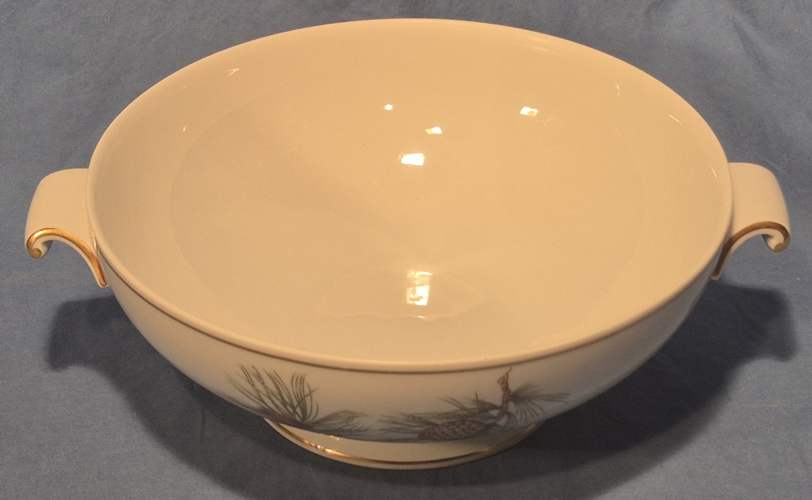 Rosenthal Aida PINE NEEDLE 9″ Round Vegetable Bowl w/ Lid, Germany EUC