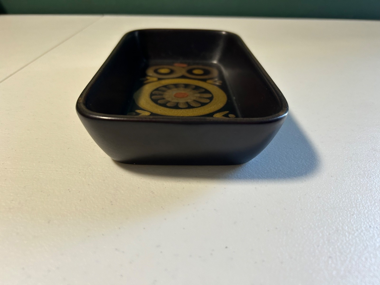 Vintage Denby Arabesque Hors d’Oeuvres 8.5″ Rectangle Stoneware Dish MCM 1960s