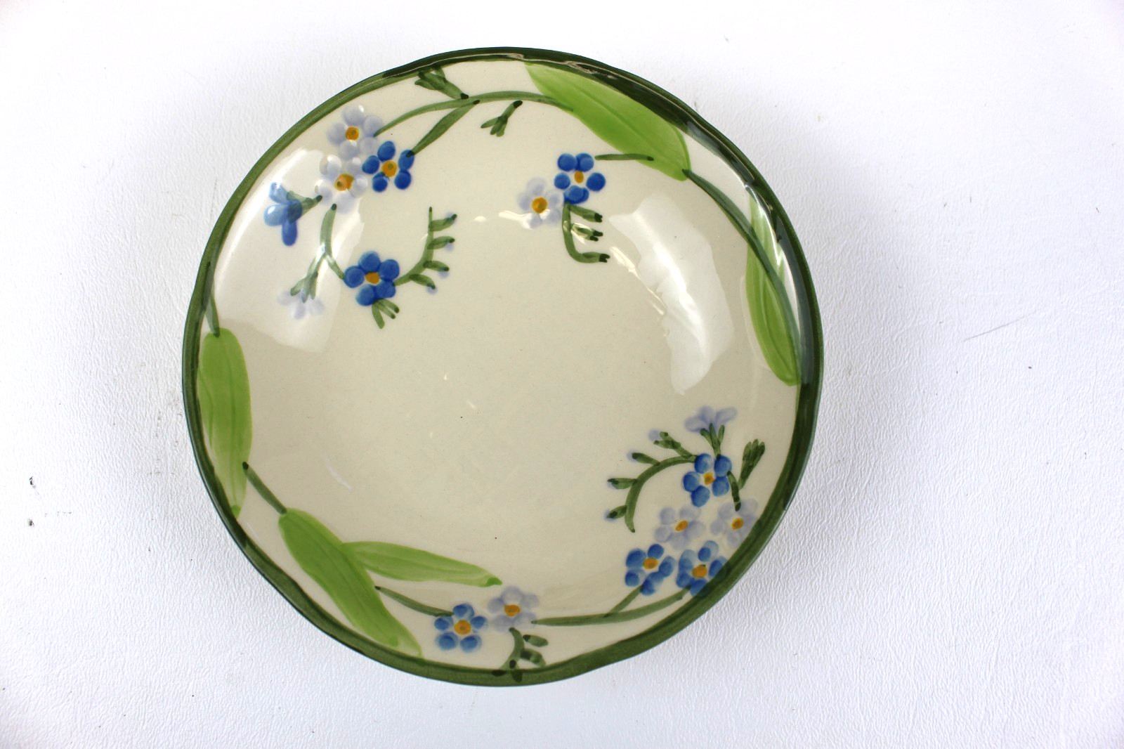 FRANCISCAN Forget Me Not Fruit/Dessert (Sauce) Bowl 5 1/4″ Hand Painted Set of 4