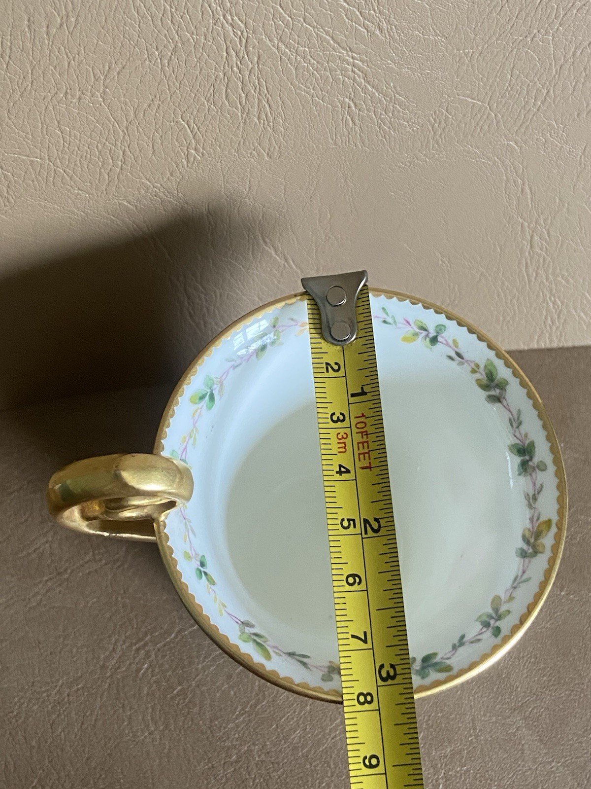 Antique Minton England Tall Chocolate Cup Davis Collamore NY C 1900
