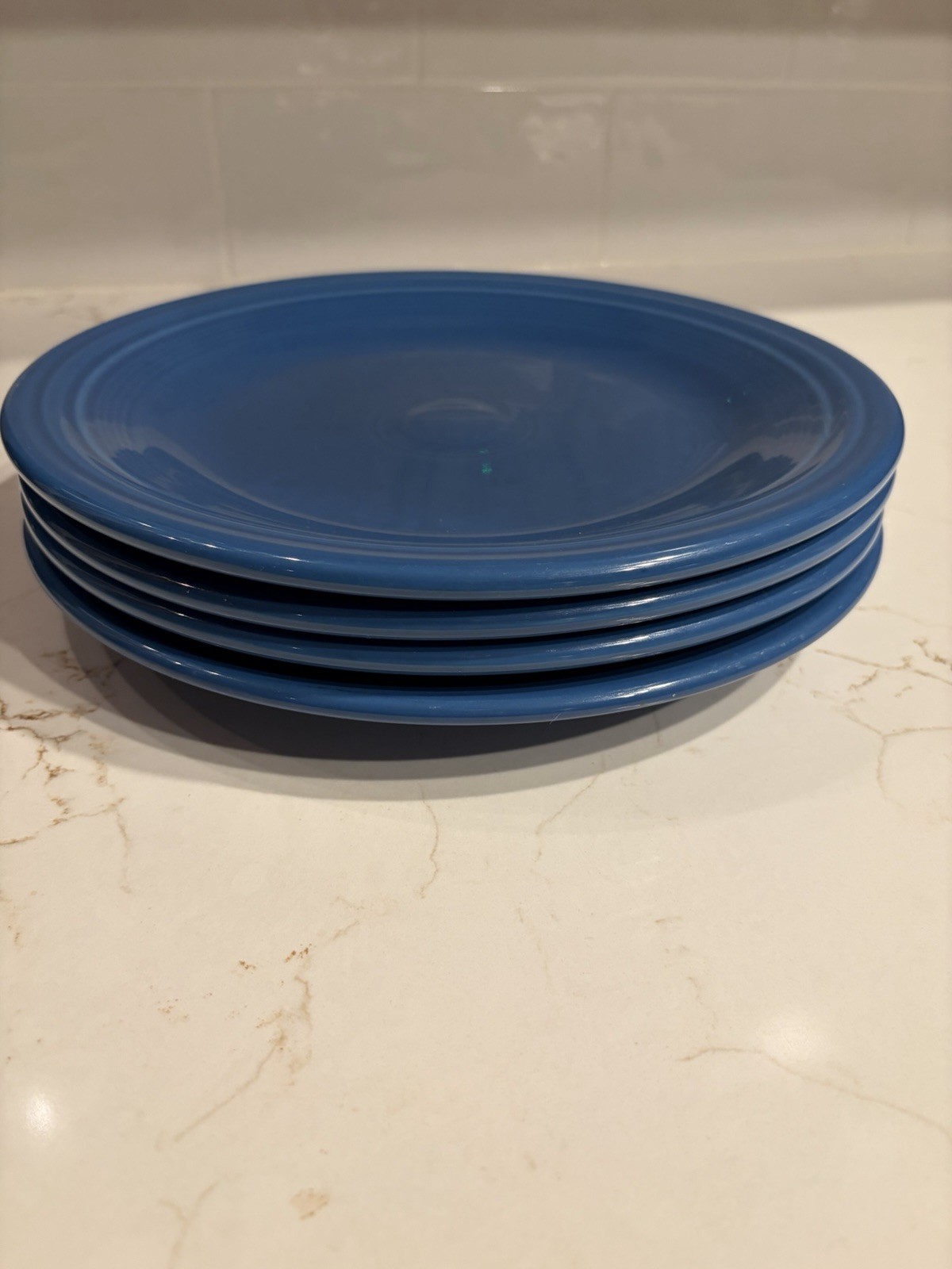 FIESTA Fiestaware Lapis Blue 10.5” Dinner Plates Set Of 4 Homer Laughlin