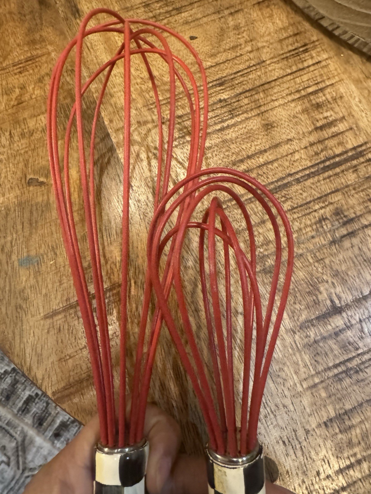 MacKenzie Childs Whisk Courtly Check w/Red Medium and Large