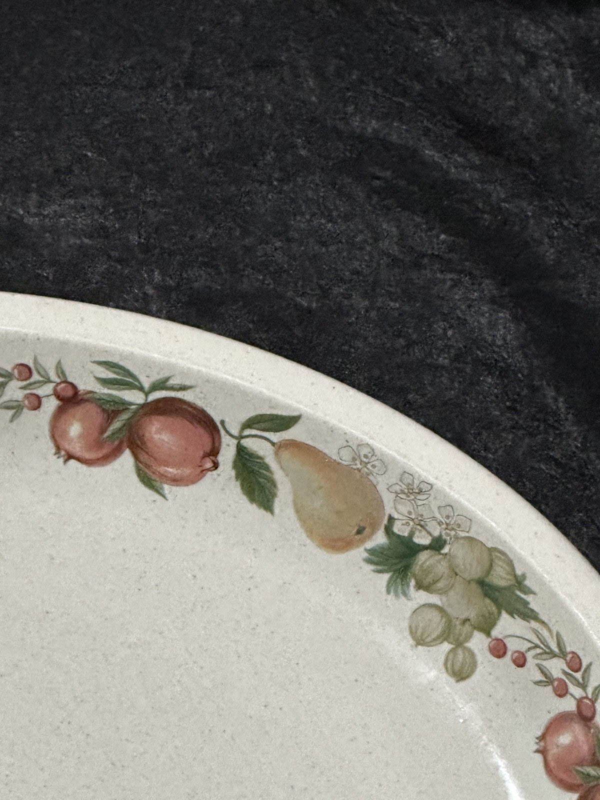 Wedgewood Quince serving platter, vegetable/soup bowls, bread & butter plates.