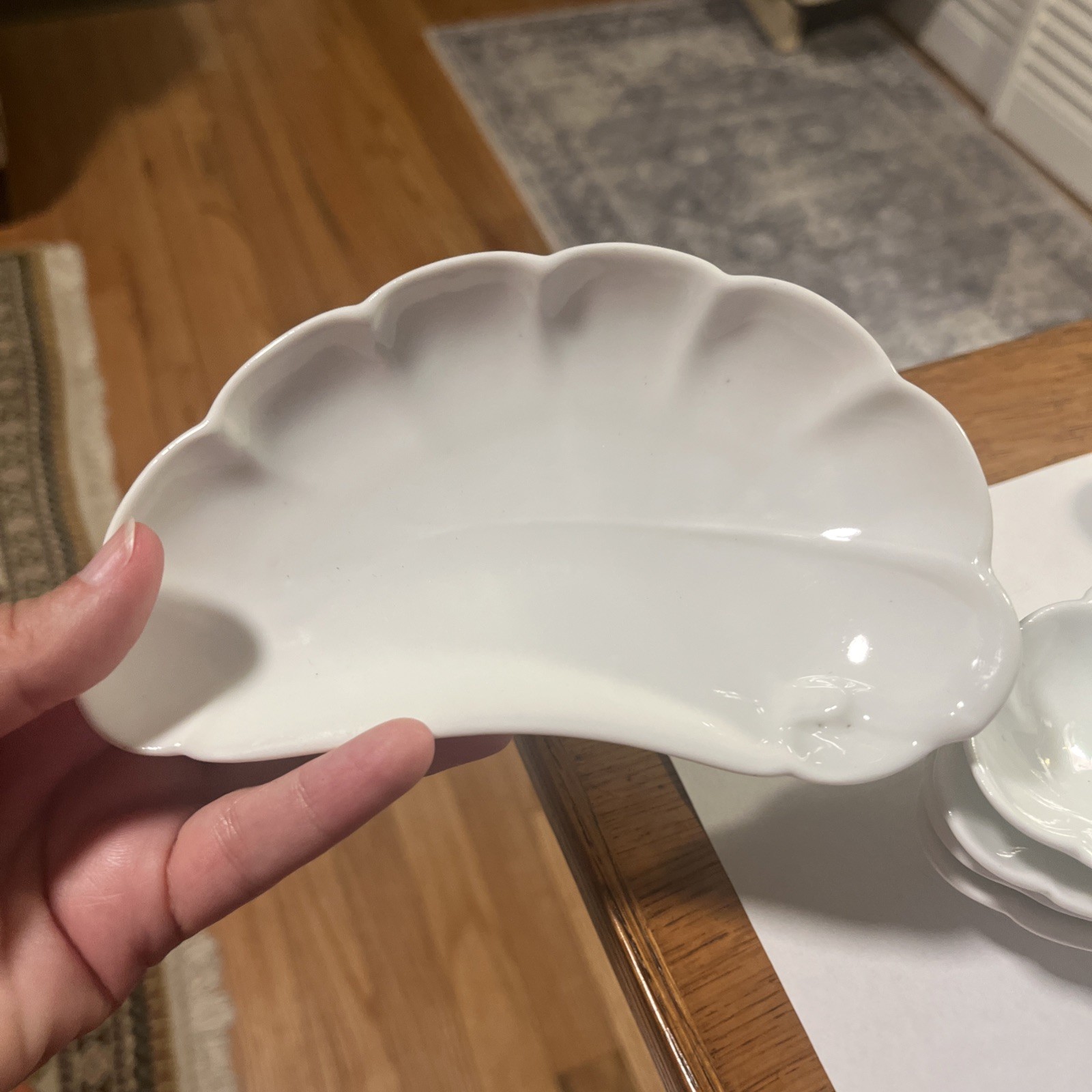 Antique Limoges Crescent Side Plates by Haviland & Co Set Of 6 Bone Dishes