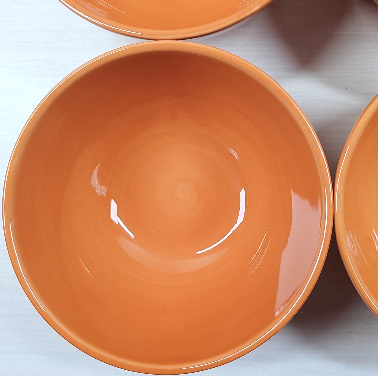 4 Tabletops Unlimited Avellino Pumpkin Soup Cereal Bowls Set Gallery Serving Lot