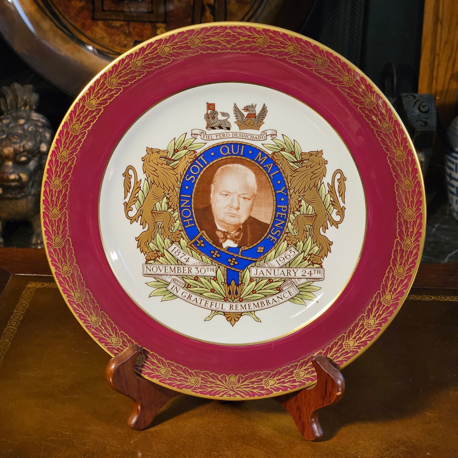 Spode The CHURCHILL Bone China Plate, England, 10.5″, #2247 of 5,000 Ltd Edition