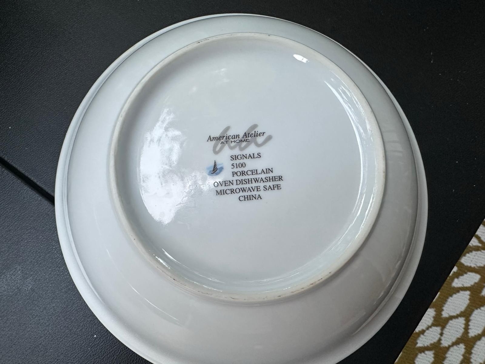 51 AMERICAN ATELIER SIGNALS LIGHTHOUSE NAUTICAL ROUND PLATTER 12″