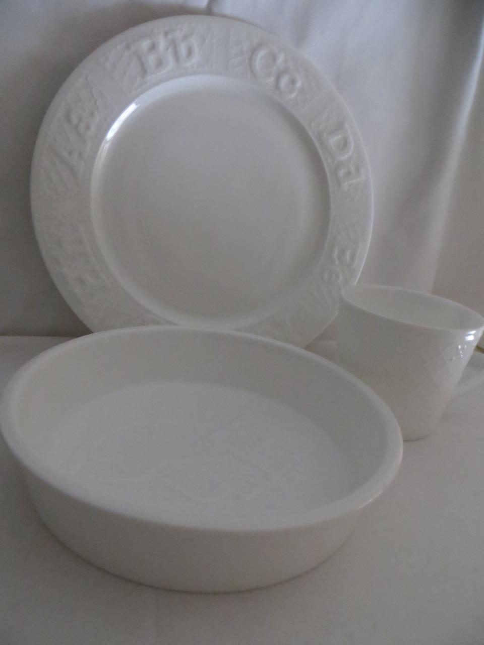 Ralph Lauren McKenzie Quilt Bone china 3P Child’s Children Dinnerware Set New