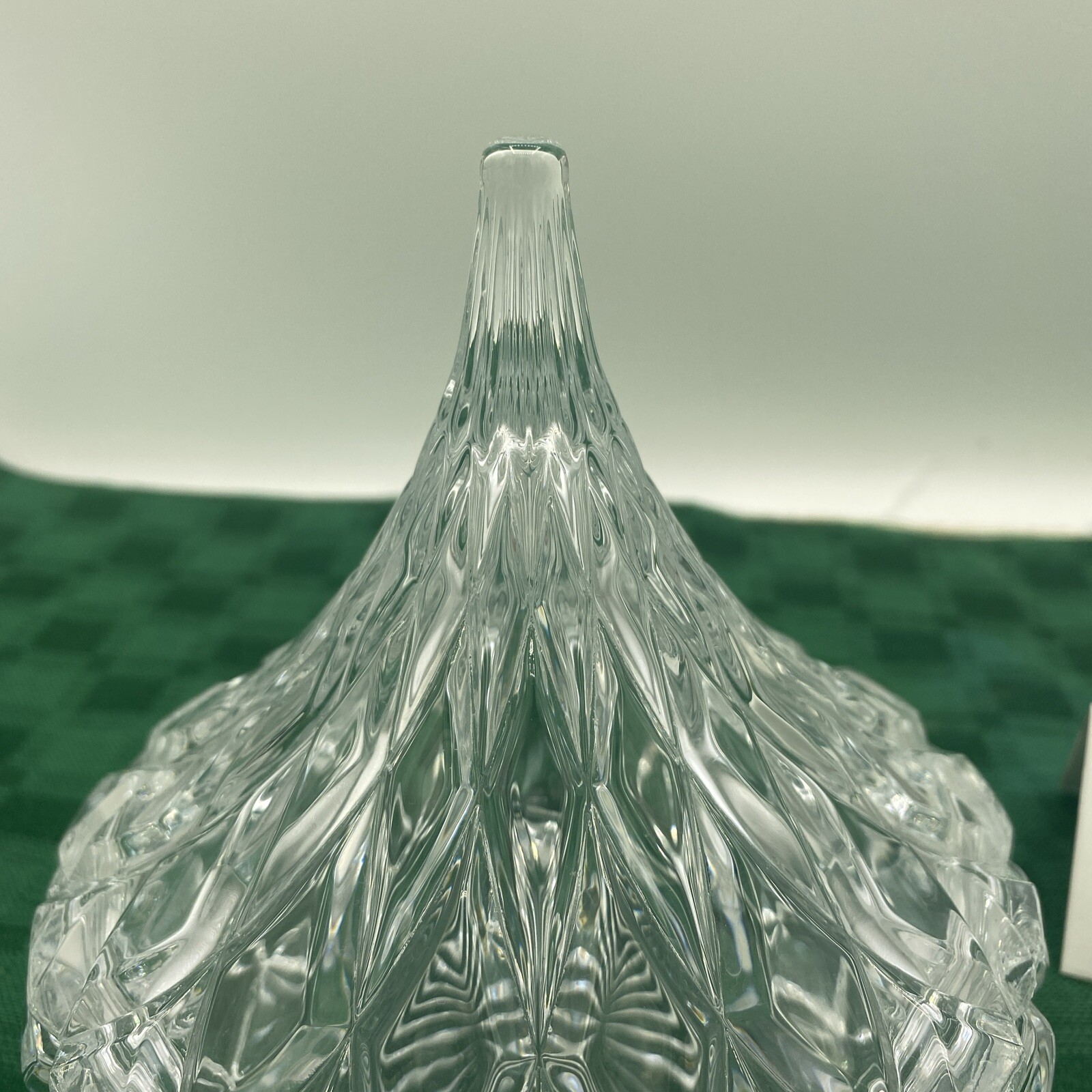 Shannon Lead Crystal Hershey’s Kiss Shaped Covered Candy Dish by Godinger 1991