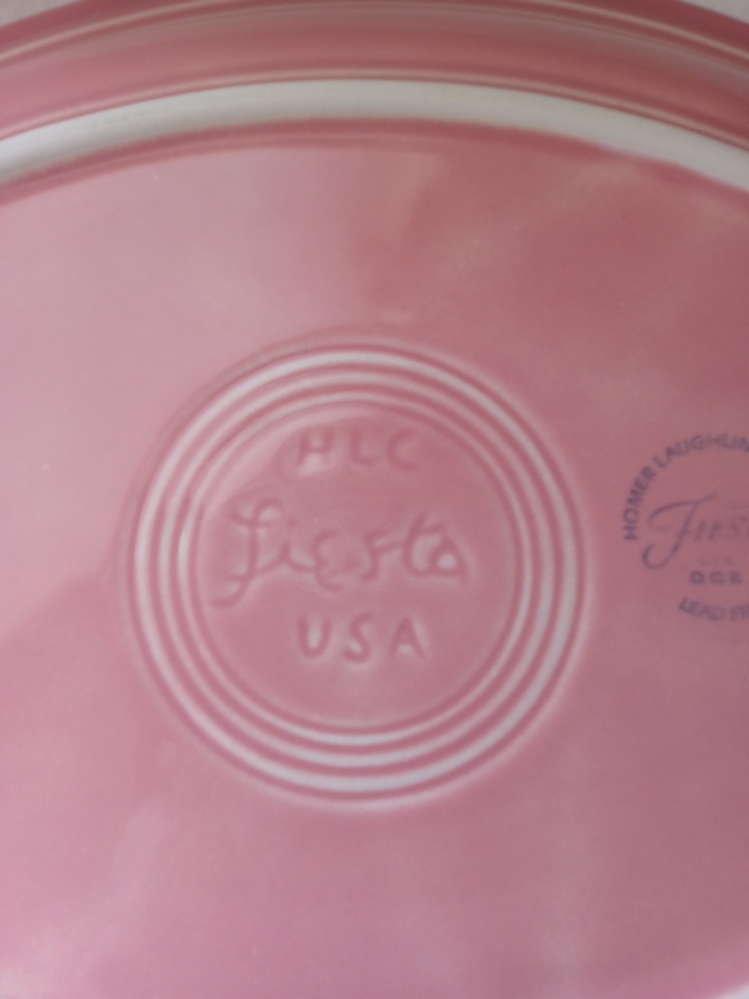 1 Vintage Out Dated Color Of Rose Pink Oval Platter 12inx 9in
