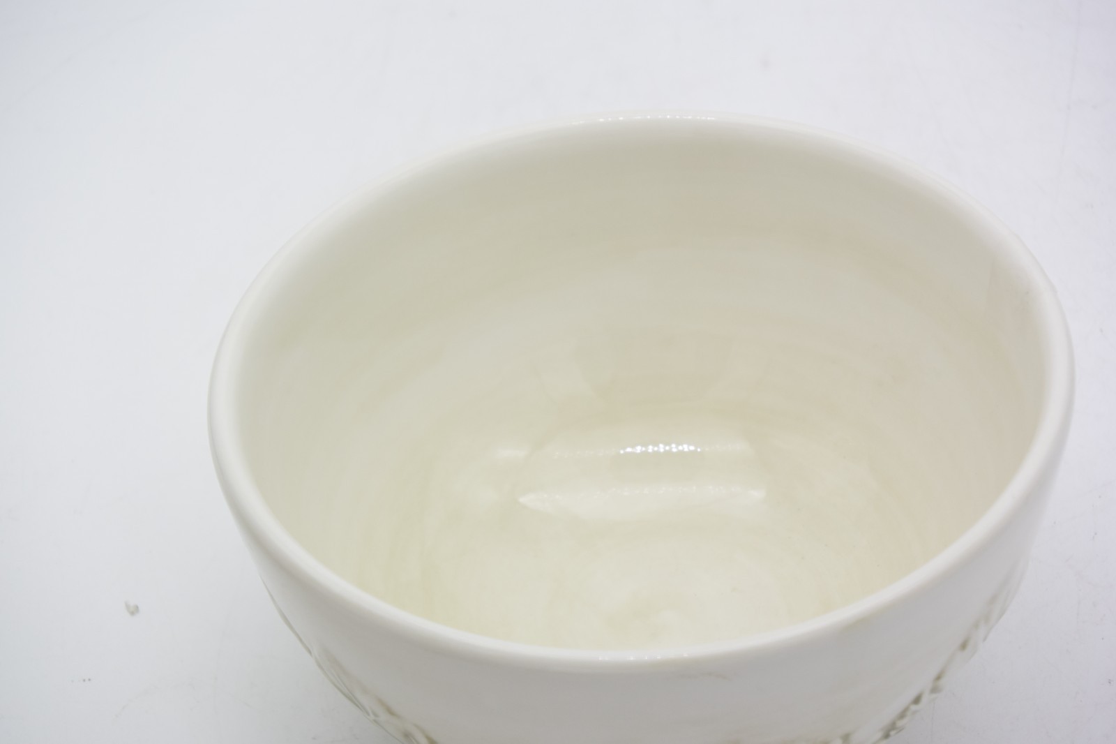 4 WILLIAMS SONOMA NAPA SAGE SOUP CEREAL BOWL 6.5″ EMBOSSED GRAPES LEAVES ~ ITALY