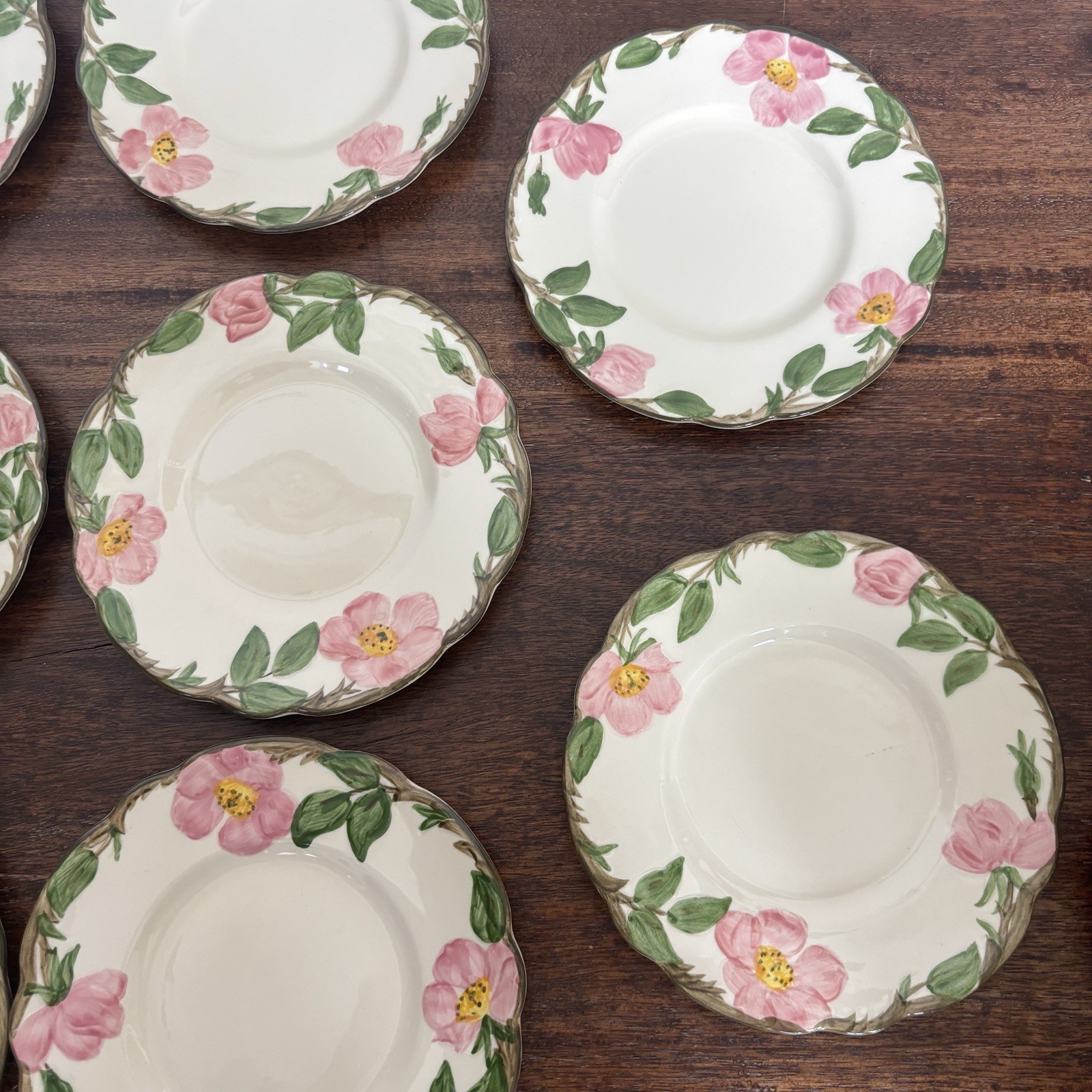 Franciscan Desert Rose Bread And Butter Plate 6 1/2″ – Set of 8 – Made in USA