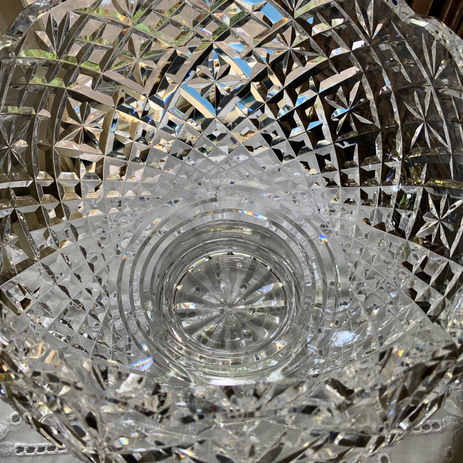 WATERFORD CRYSTAL PERIOD COLLECTION 9.5″ CENTRE BOWL PUNCH BOWL #296/871 IRELAND