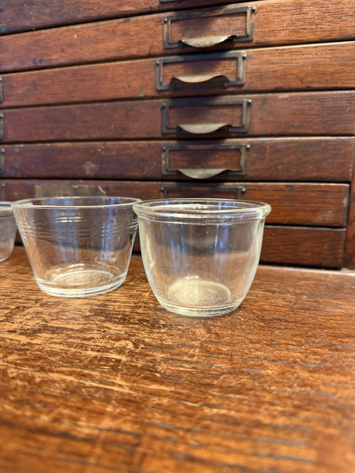 Lot 16 Clear Glass Custard Cup Ramekins: PYREX Anchor-Hocking (6) 4 oz (10) 6 oz