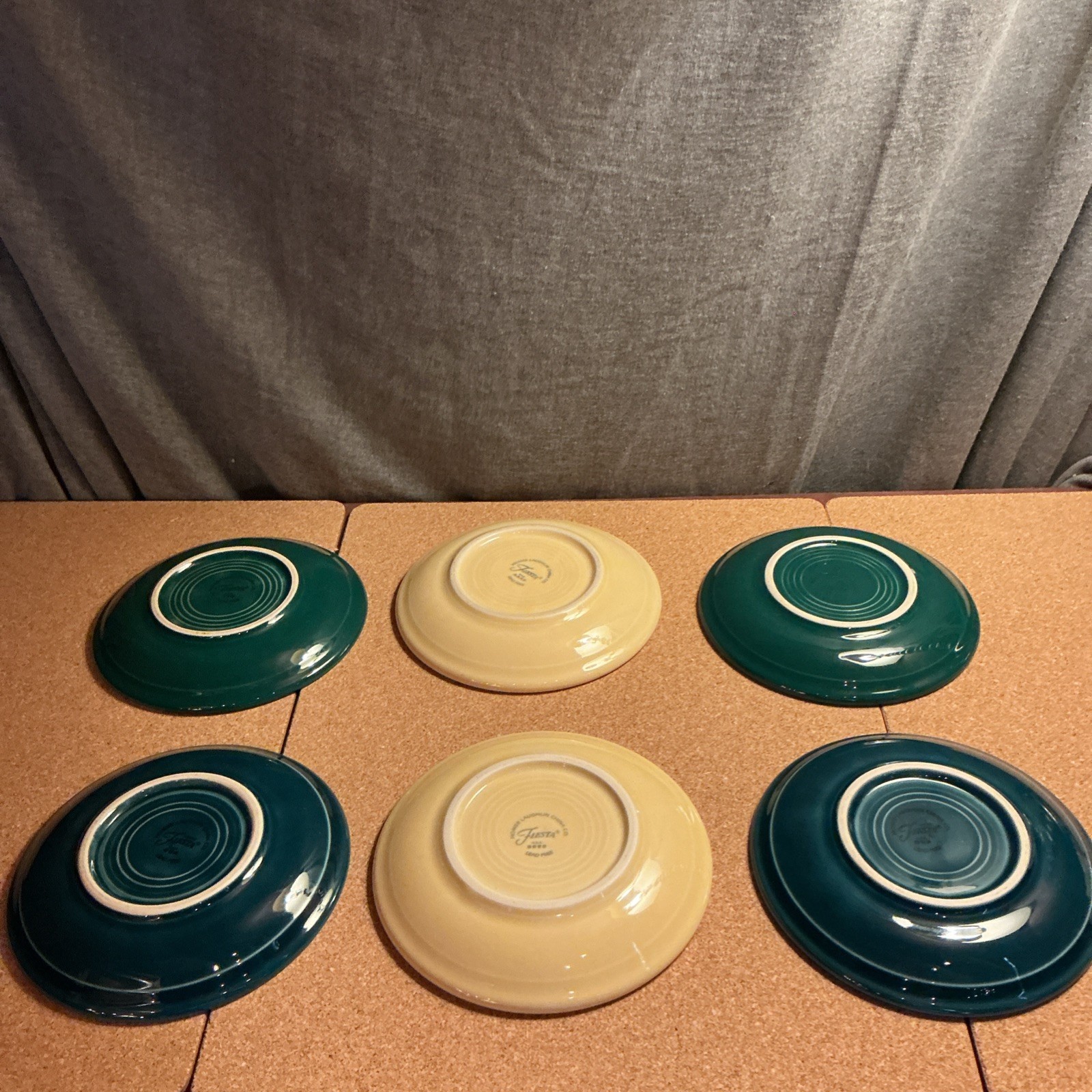 Homer Laughlin Fiesta Fiestaware Plates Yellow, Blue, Green Color 1990s – 00s