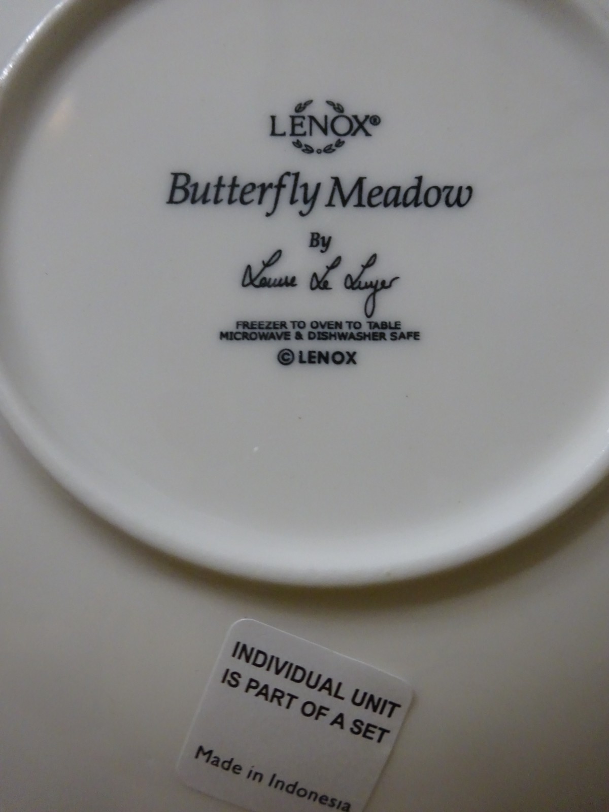 Lenox Butterfly Meadow Party Plates Set of 6 –6″ Porcelain–Box & Paperwork K40