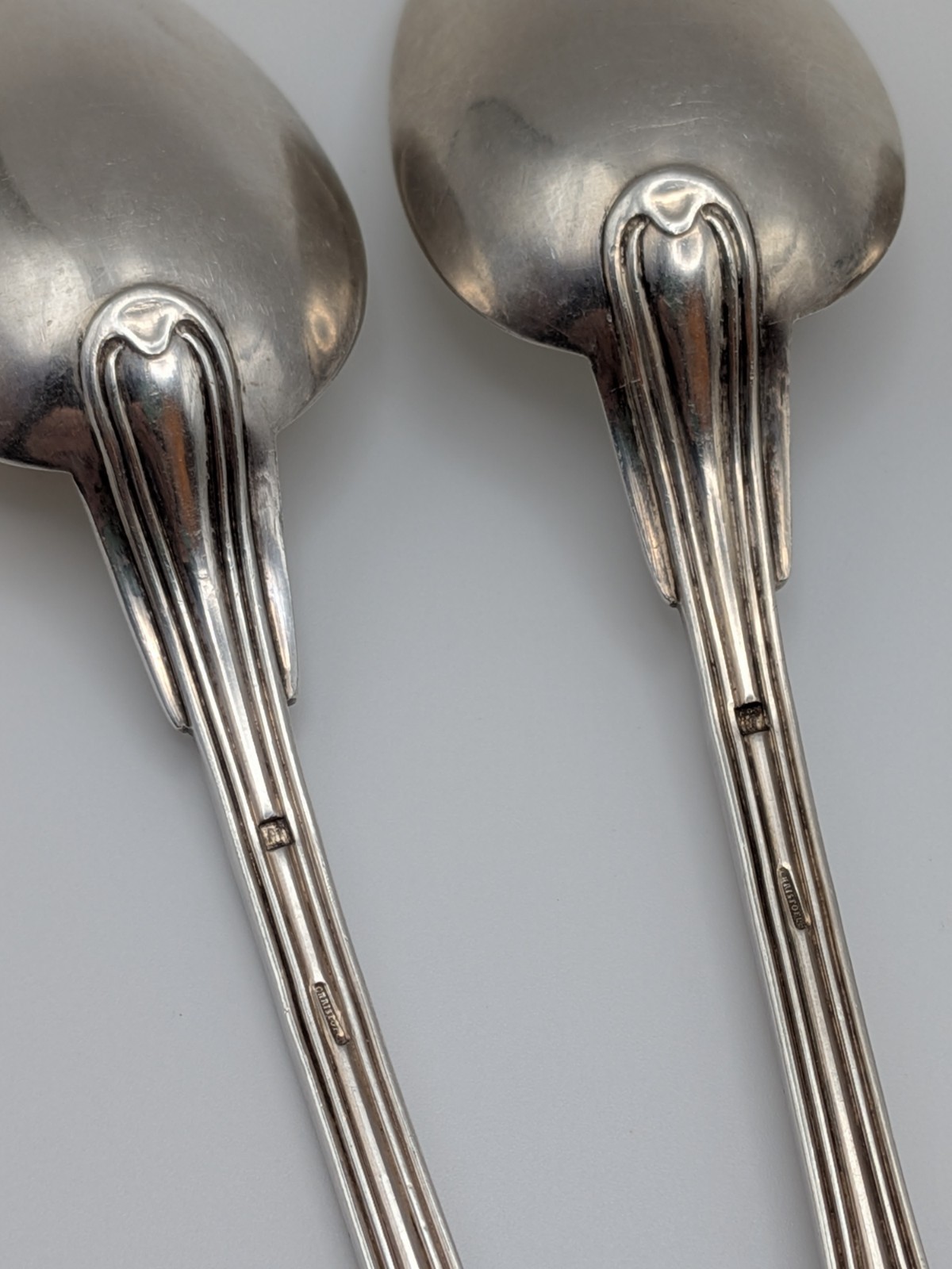 5 Christofle Chinon Pattern Silverplated Teaspoons Dessert Coffee 5 1/2 Inches