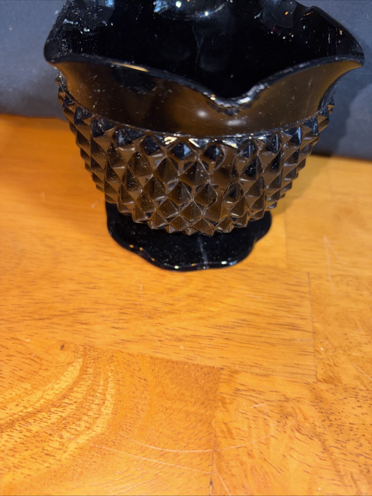 Indiana Glass Black Candle Holders Vintage Set Home Decor