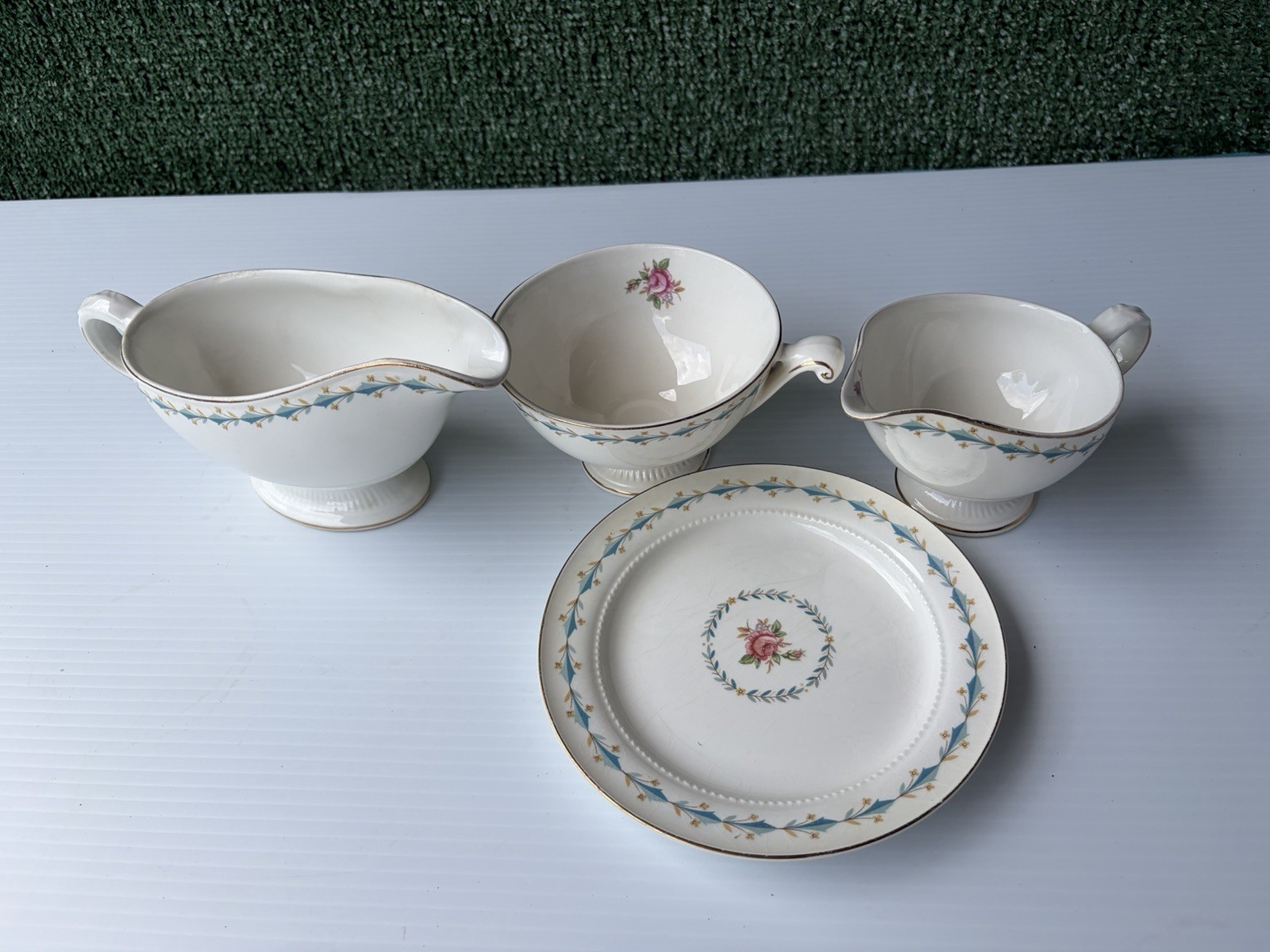 vintage Harmony House “Mount Vernon” Fine China serveware collection