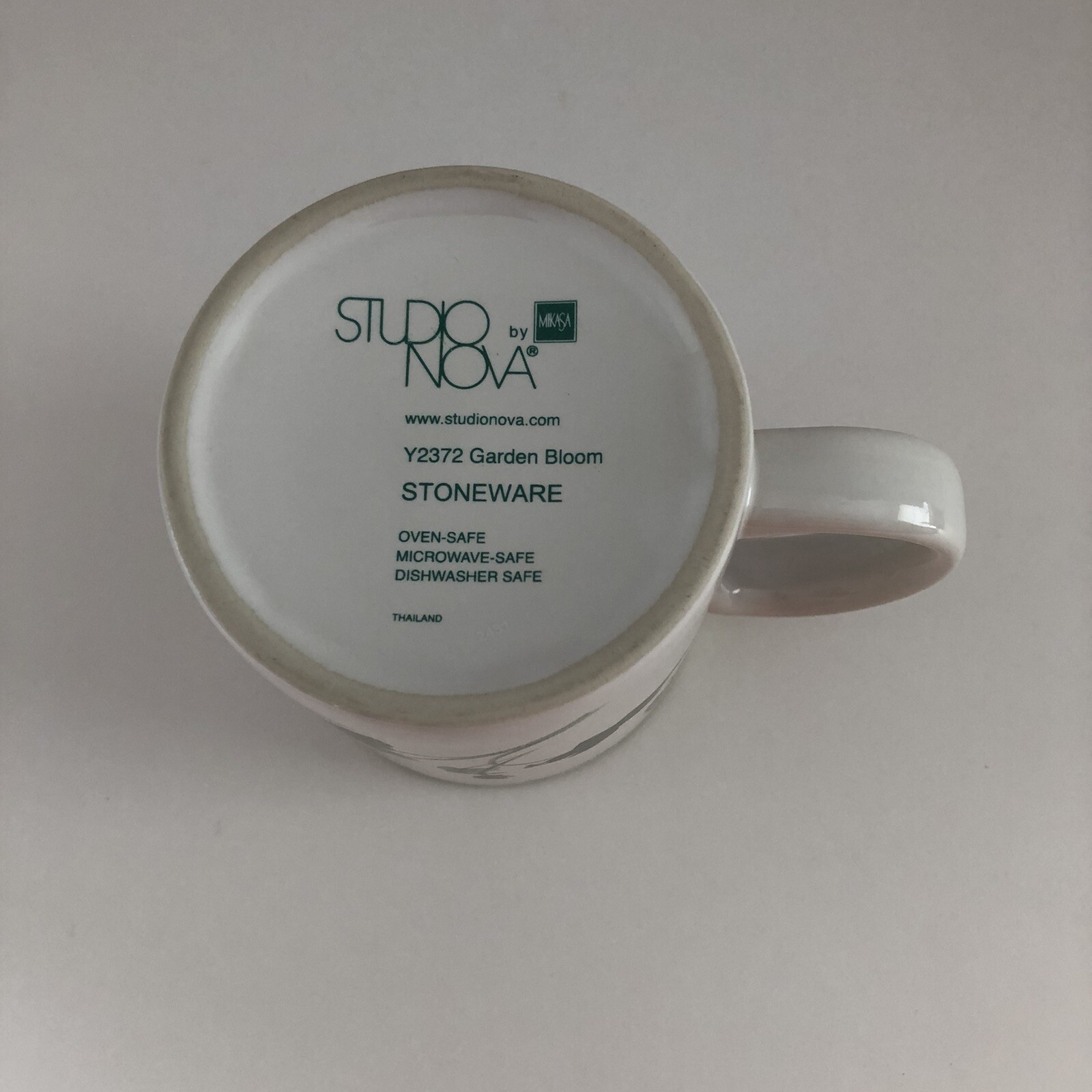 Studio Nova Garden Bloom Y2372 Stoneware Mug Floral with Butterflies and Bees