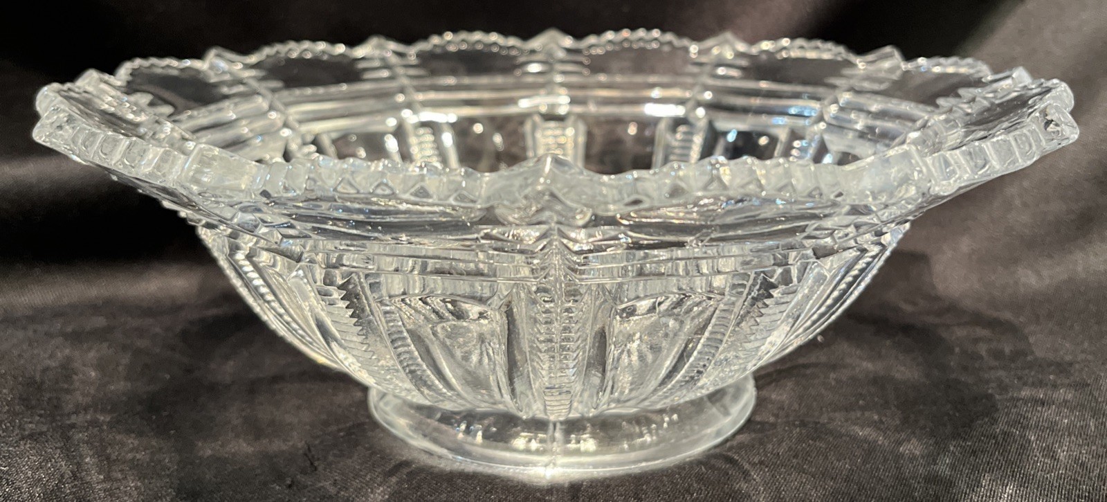 Antique Paris Bryce Higbee And Company Early American, Pattern Glass Bowl
