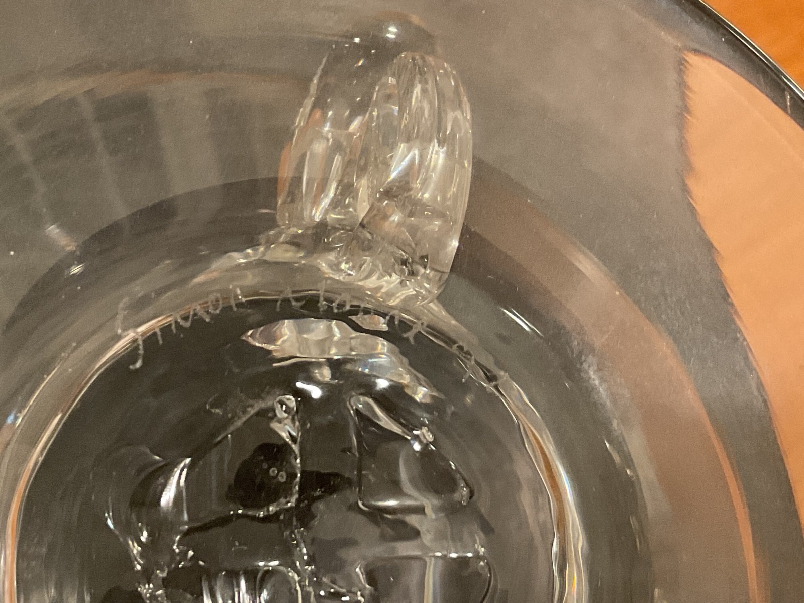 SIMON MOORE SIGNED / DATED CONTEMPORARY STUDIO ART GLASS COMPOTE DATED 1992