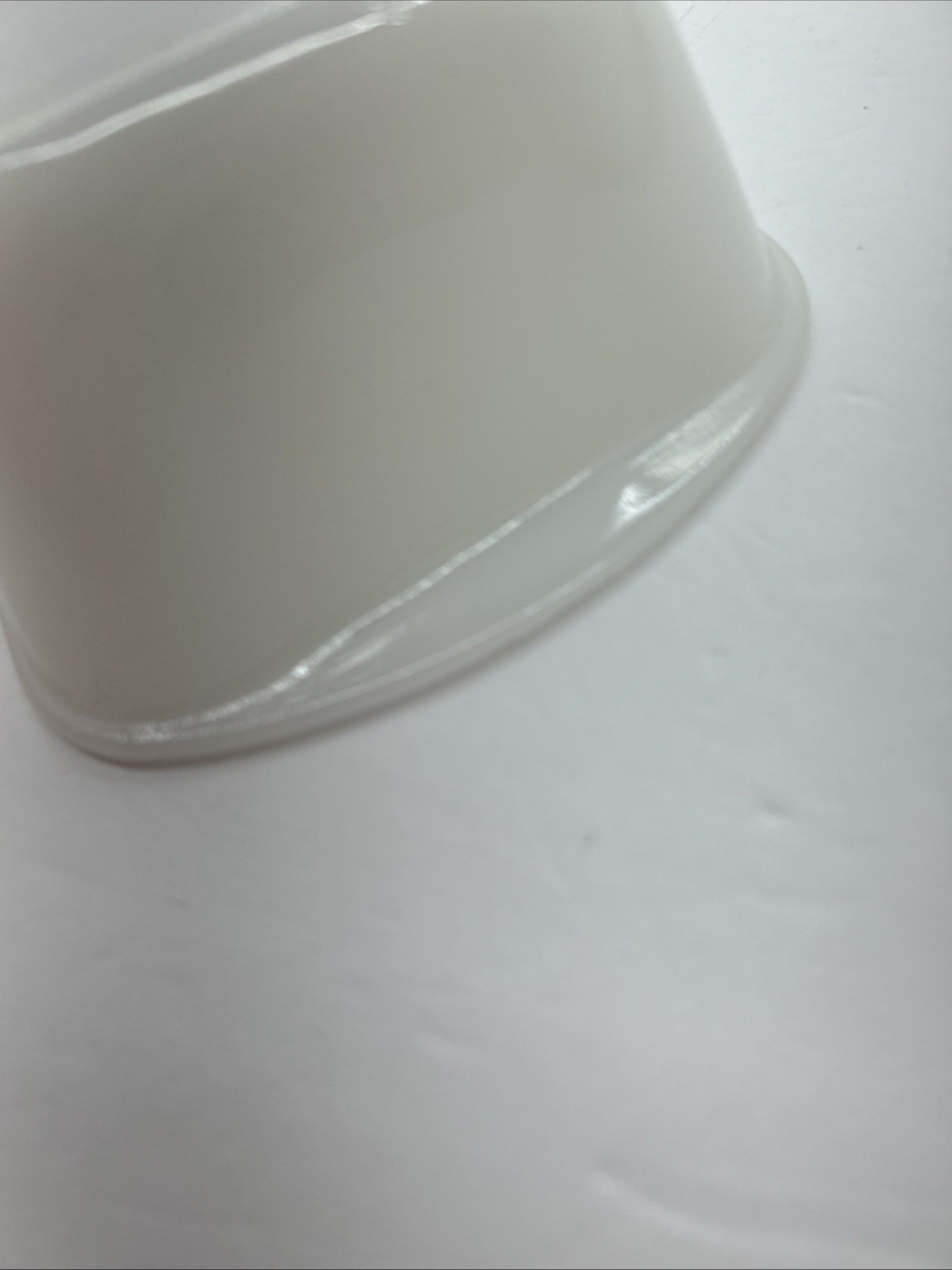 Vintage Glasbake Vegetable Design Milk Glass Bread Pan J522