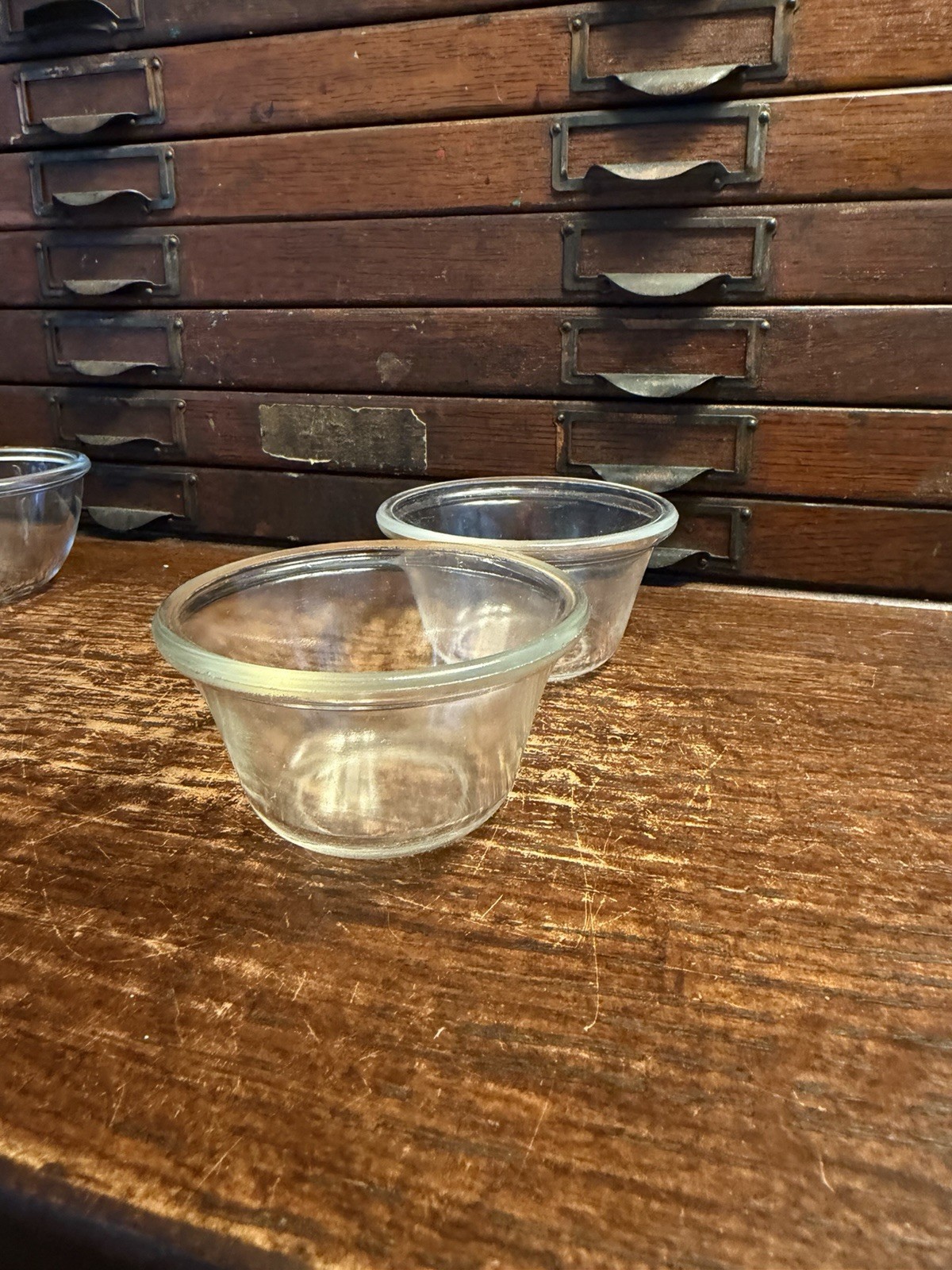 Lot 16 Clear Glass Custard Cup Ramekins: PYREX Anchor-Hocking (6) 4 oz (10) 6 oz