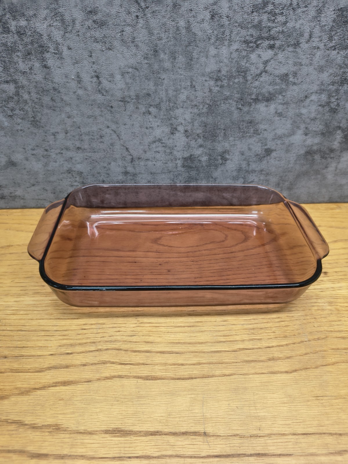 Pyrex 232-R Cranberry Glass Baking Pan Casserole Dish