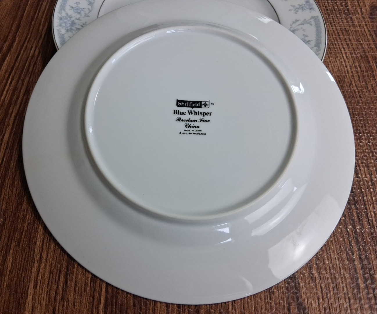 Sheffield Blue Whisper Fine China Finner Plates Japan 10 1/4″ Set of 4