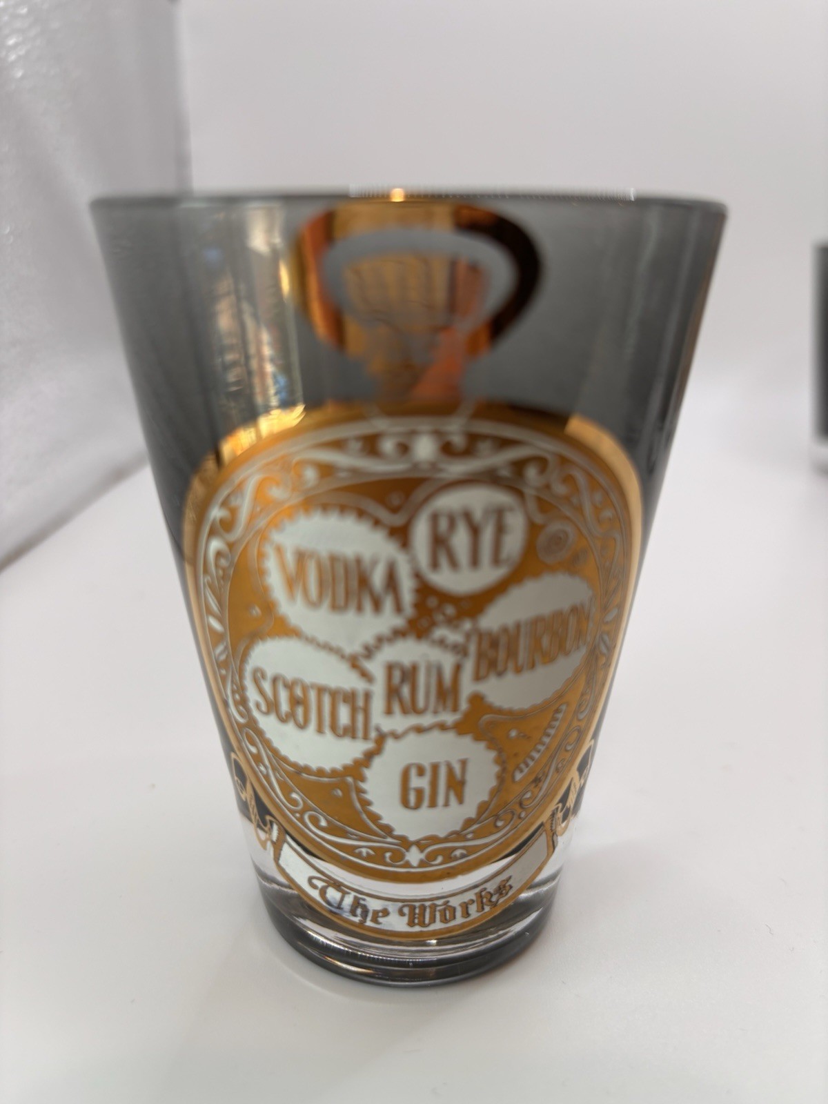 MCM Cocktail Pitcher /4 Tumblers / Stirrer “The Time Is Now” 22K Gold Pristine