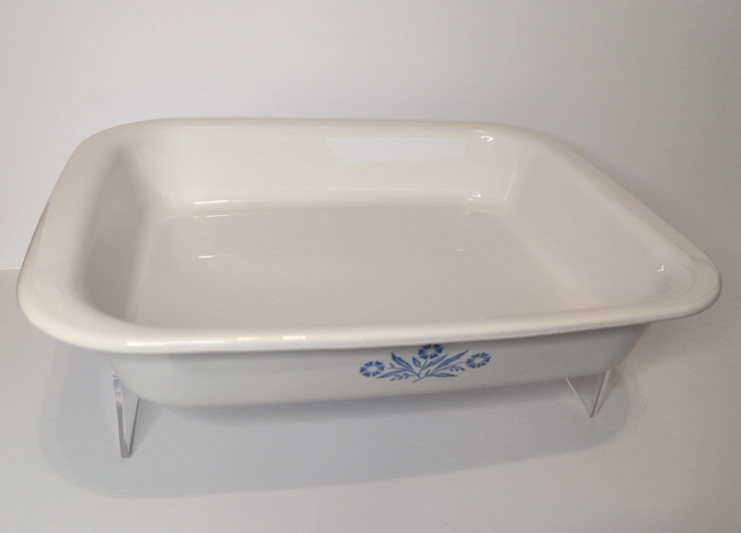 VTG Corning Ware Blue Cornflower A 21 Baking Dish 12 1/4″ x 10 1/4″ x 2 1/4″ USA