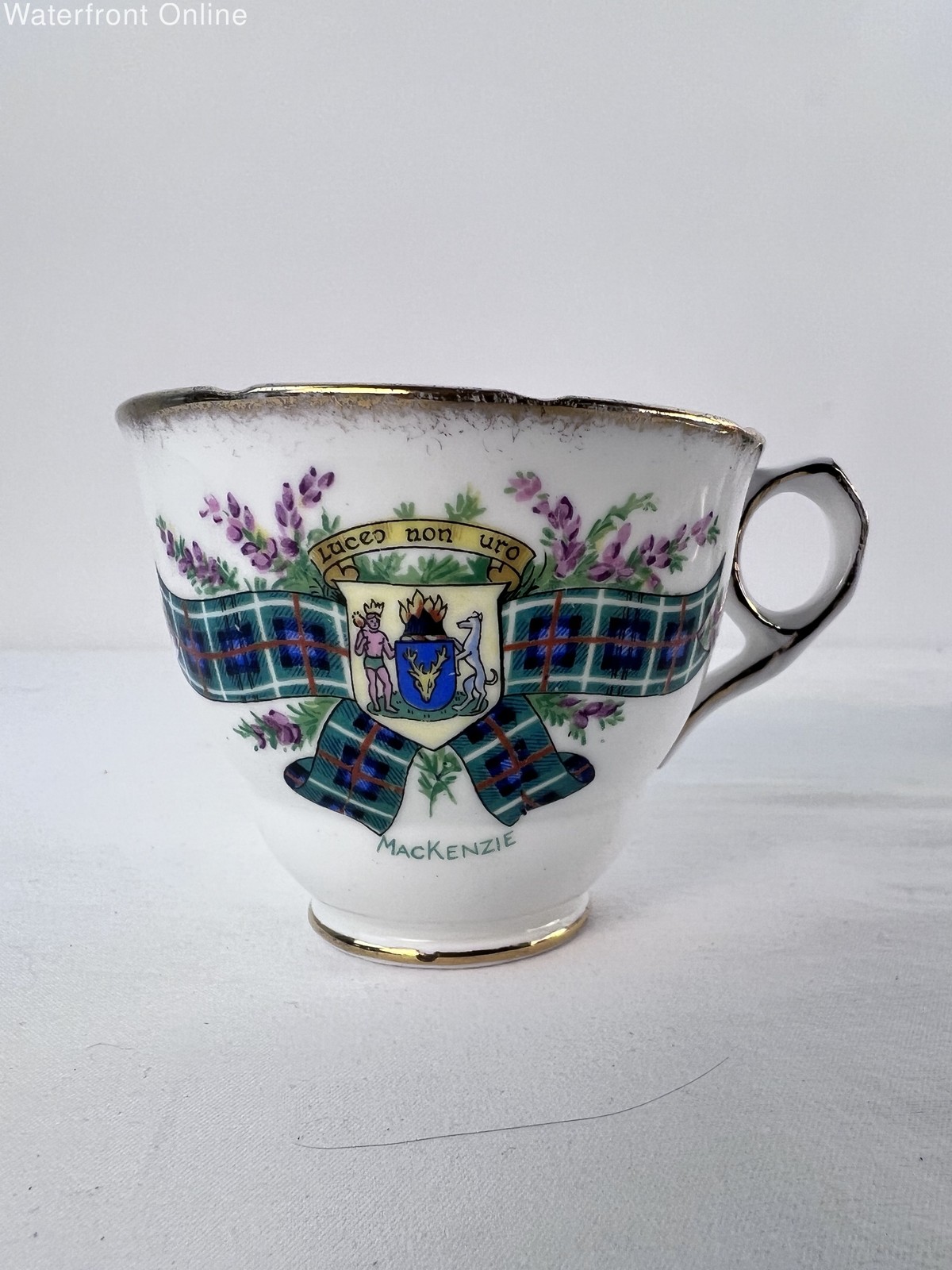 Royal Stafford Tartan Series MacKenzie Bone China Cup and Saucer Set of 2